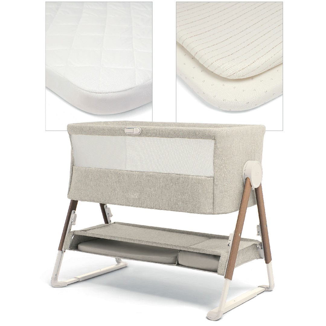 Mamas & Papas Lua Bedside Bassinet & Travel Crib in Oat